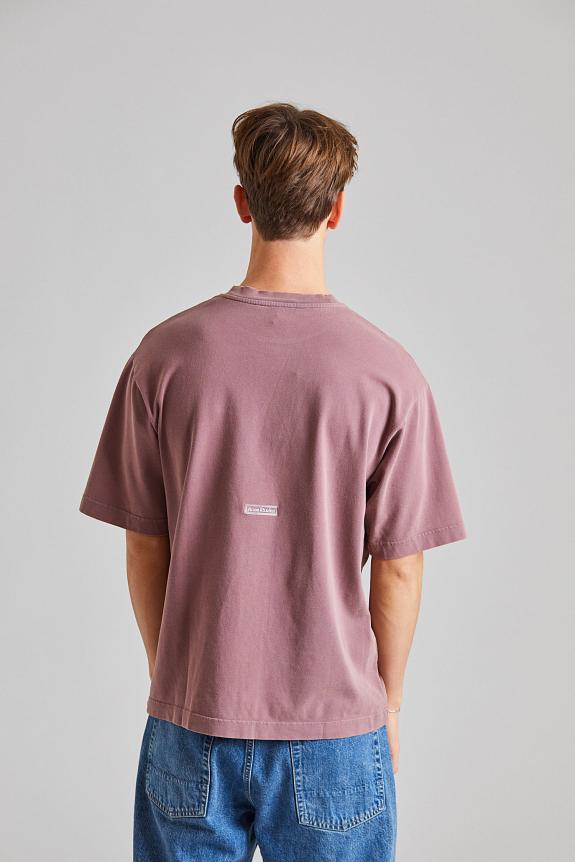 Acne Studios Crew Neck T-Shirt Plum Purple FN-UX-TSHI000018